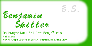 benjamin spiller business card